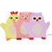 FOMIYES 6 pcs Bath Gloves Shower Sponges for Men and Babies - Assorted Colors - 18x15x1.1cm - Loofah Washcloth and Scrubber - Buy Online on GoSupps.com