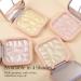 Boobeen Highlighter Palette - Shimmer Glitter Face Makeup with Brush | Illuminator & Contour Bronzer for Natural Long Lasting Glow - Buy Online on GoSupps.com