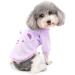 Zweitea Dogs Winter Coats - Soft Warm Sweaters for Small Dogs & Puppies | Cold Weather Jackets for Chihuahua & Yorkie (Purple M) - Buy Online on GoSupps.com