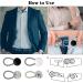 12 PCS Collar Extender Elastic Metal Button Extenders for Trousers and Shirts - 4 Colors - Buy Online on GoSupps.com