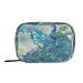 Beautiful Peacock Travel Pill Organizer Weekly Small Pill Box 7 Day Pill Case Vitamin Holder