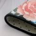 Plaid Background Roses Flannel Non-Slip Floor Mat - 63x48 Inches Comfortable & Lint-Free for Relieving Foot Pressure Ideal for Any Occasion - International Shipping Available - Buy Online on GoSupps.com