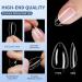 600PCS Medium Almond Nail Tips - Clear Fake Nails Pre-shaped with Box 14 Sizes for DIY Home Nail Extensions - Soft Acrylic Press On Tips - Buy Online on GoSupps.com