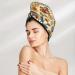 70s Hippie Style Microfiber Hair Towel - Super Absorbent Quick Dry Hair Cap for Women with Long Curly and Thick Hair - Buy Online on GoSupps.com