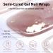 Semi Cured Gel Nail Strips Gel Nail Stickers - 16 Pcs Nail Stickers for Nail Art - Soft Self-Adhesive Gel Nail Wraps Easy Apply & Remove for Salon-Quality Manicure Kit (UV/LED Lamp Required)(BSG-0449) - Buy Online on GoSupps.com