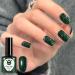 Green Gel Nail Polish Glitter Dark Green Emerald Green Gel Polish Autumn Soak off LED/UV Lamp Manicure Nail Varnish Sets for Christmas Women Nail Art Salon DIY Home - Buy Online on GoSupps.com
