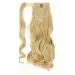 Real Hair Clip In Ponytail Extension - Golden Mix Bleach Blonde Wavy Pferdeschwanz Hair Piece (17 inches) - Buy Online on GoSupps.com