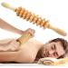 Wooden Massage Roller Stick - 9 Roller Therapy Tool for Cellulite & Muscle Relief | Manual Massage Stick - Buy Online on GoSupps.com