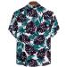 WUAI Men's Fashion Hippie Shirt Short Sleeve Vertical Striped Button Down - Y-blue 1# XX-Large - Buy Online on GoSupps.com