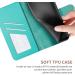 Buy Magon Embossing Flower Leather Case for Samsung Galaxy S22 Plus - Full Body Protection Flip Cover with Card Compartment in Blue - Buy Online on GoSupps.com