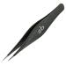Zizzili Basics Stainless Steel Ingrown Hair Tweezers with Precision Tips - Splinter, Eyebrow, and Facial Hair Removal - Bonus Tip Guard & Carry Pouch - Buy Online on GoSupps.com