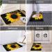 Vanani Sunflower Floral Butterflies Art Flannel Non-Slip Carpet Easy To Take Care Of Moderate Thickness Suitable For Front Door Garage Door Back Door Bedroom And Kitchen. White One Size - Buy Online on GoSupps.com
