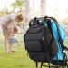 Heavy Duty Diaper Bag Backpack with Changing Pad - Water Resistant, Insulated Pockets, Stroller Straps - for Dads & Moms - Black - Buy Online on GoSupps.com