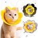 2-Piece Adjustable Soft Protective Collar for Dogs & Cats - Leak Protection Neck Rope - Recyclable Elisabethane Pet Collar in Yellow (Large) - Buy Online on GoSupps.com
