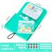 Travel Pill Organizer for Purse - Lightweight 7-Day Case with Elastic Buttons & Extra Bags | Van Gogh Starry Sky Design - Buy Online on GoSupps.com