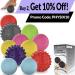 Lacrosse Balls for Foot Massage & Myofascial Release - Trigger Point Therapy for Plantar Fasciitis, Tight Muscles, Neck, Back - Yoga & Workout Stress Relief - Blue (2 Pack) - Buy Online on GoSupps.com