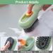 2 in 1 Multifunction Cleaning Brush New Injectable Multifunction Cleaning Brush Cleaning Brush with Soap Dispenser Shoe Washing Tool (Blue set) - Buy Online on GoSupps.com