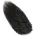 GREEMEO Kinky Curly Drawstring Ponytail Extension Black Remy Human Hair 16 Inches 16 Inch #1B Natural Black - Buy Online on GoSupps.com