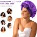 Abeillo Silk Sleep Bonnet for Women - Adjustable Satin Night Cap for Sleeping - Purple - Buy Online on GoSupps.com
