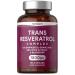 Trans Resveratrol Supplement | 1800mg | 180 Capsules | Complex with Grapeseed Grape Skin Red Wine Extract and Blueberry | Source of Polyphenols | by Horbaach