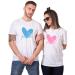 Micaxili Couples Matching Tshirt for Husband and Wife Couple Tshirt His & Her Cotton Tshirt for Women Men Couple Gift 1 Piece Medium White-men