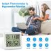 Brifit Digital Thermometer Hygrometer High Accuracy Portable Indoor Climate Monitor with Clock | Ideal for Greenhouse Office & Home - Buy Online on GoSupps.com