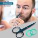 Nail Scissors Toenail Scissors Mustache Face Nose Ears Hair Care Beauty Cuticle Scissors Manicure Pedicure Sharp Curved Blades Professional Scissors for Men Women 3.7 - Buy Online on GoSupps.com