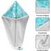 Teal Waves Hair Towel 2 Pack | Super Absorbent Quick Dry Hair Turbans for Women & Girls - Buy Online on GoSupps.com