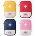 Mini first help bag empty 4 pieces of medication bag small portable medication bag small and slightly medical emergency pocket medicine storage bag for house car travel sport camping S 4 pieces