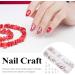 Minkissy Nail Art Rhinestone Nail Gemstones Jewels Flatback Crystals Nail Art Charm Manicure Decals Nail Stones for DIY 3D Nails Art Decoration Supplies White - Buy Online on GoSupps.com