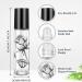 10ml Essential Oil Roller Bottles - Refillable Glass Containers with Patterns for Lip Oils - 10 Pieces - Buy Online on GoSupps.com