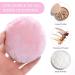 Sibba Large Fluffy Powder Puff - Reusable Velour Face & Body Makeup Tool (2-Pack: Pink & Beige 10 cm) - Ultra-Soft Washable Perfect for Loose Powder Application - Buy Online on GoSupps.com