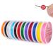 BFANGZ 0.8mm Elastic String Cord Rope for Jewelry Bracelet Necklace Crafts Beads Making, 10 Pcs Colorful Elastic Rope Stretch String Cord for Jewelry Making(80M) Black,coffee,green,orange,yellow