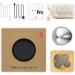 Portable Mini Scalp Massager | IPX7 Waterproof | Rechargeable Head Massager for Stress Relief | Bamboo Wood Base | Removable Nodes | Silver - Buy Online on GoSupps.com