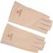  Fockety Fockety Nail Lamp Gloves Thoughtful Design Stretchable UV Protection Fingerless Manicure Gloves for Dry Nail Gel Medium Size Cotton Fiber (Light Yellow) - Buy Online on GoSupps.com