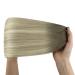 Youngsee Genius Weft Real Hair Extensions - 40cm Dark Brown to Light Brown Ombre - Balayage Hair Tresses for a Natural Look - 25g #4/7/80 - Buy Online on GoSupps.com