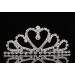 Lovelyshop Mini Heart Rhinestone Tiara for Wedding Bride Prom Birthday Pegeant Prinecess Party-1 Pack 1 Count (Pack of 1)