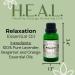H.E.A.L.'s Relaxation Essential Oil Blend Lavender Bergamot & Orange 1oz - Buy Online on GoSupps.com