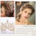 Unicra Gold Baroque Crown & Tiara - Rhinestone Wedding Queen Princess Bridal Hair Accessory for Women and Girls - Buy Online on GoSupps.com