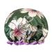 allydrew Wild Side Reusable Women's Waterproof Shower Caps for Long Hair  Lilies Green O/S Lilies Green