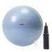 Primasole Exercise Ball for Balance Stability Fitness Workout Yoga Pilates at Home Office & Gym with Inflator Pump 25.6 inch & 65 cm Pale Gray