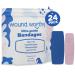 Wound Worthy So Solid Ultra Gentle Bandages - Superior Healing with Bordered Foam Dressing Ultra-Gentle Adhesive Varopis Sizes - Ideal for Wounds Bed Sores and Sensitive Skin (24 per Box)