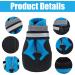 Waterproof Dog Shoes for Small & Medium Dogs - 4 Pack with Reflective Straps & Anti-Slip Sole - Winter Paw Protectors - Blue (XXL) - Buy Online on GoSupps.com