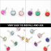 Amosfun 100pcs Mini Heart Brads Metal Fasteners for DIY Crafts 8x15mm - Random Color | Scrapbooking Paper Embellishments - Buy Online on GoSupps.com