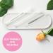Bona Fide Beauty Czech Glass Cuticle Pusher Set - 2PC Premium Manicure Nail Care Tools - Buy Online on GoSupps.com