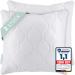 Gentle North pillow (40x40 cm in size) - 2 set pillow for bed and as a decorative pillow - with zipper for filling - sofa cushion - ornamental pillow for couch and sofa - kotex - washable up to 60 - white 2 St. |40x40cm
