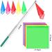 10Pcs Equestrian Training Flags Equestrian Training Equipment Equestrian Nylon Flags With Flagpole Training Flag Horsemanship Flag Horse Lunging Training Stick Animal Flag Training Stick - Buy Online on GoSupps.com