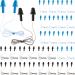 30 Pairs Corded Ear Plugs Silicone Waterproof Ear Plugs for Sleeping Snoring Swimming Shooting  Ear Plugs Noise Cancelling and Hearing Protection