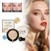  Nuvilo Luvie Glow Foundation Mushroom Head Air Cushion CC Cream Blur Cushion for skin light coverage moisture-wicking long-lasting makeup natural color (2pcs) - Buy Online on GoSupps.com