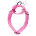 Dazzber martingale collars for dogs strong and durable medium-sized hot pink hard-wearing adjustable nylon dog collar medium (1 inch x 14-21 inch) pink) pink
